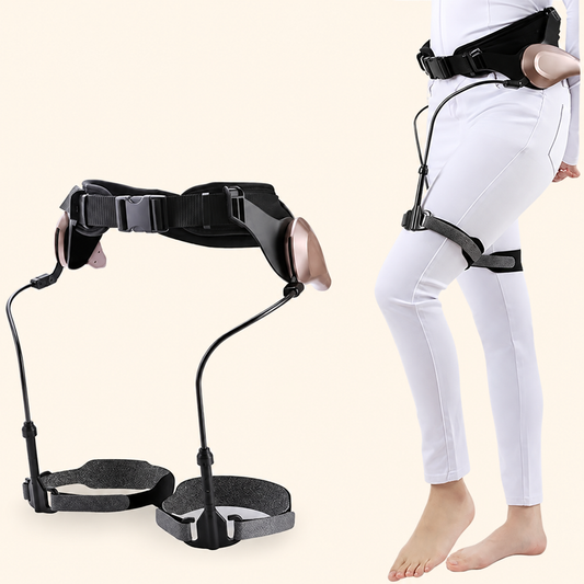 StrideLift walking assist device with adjustable waist belt and leg straps